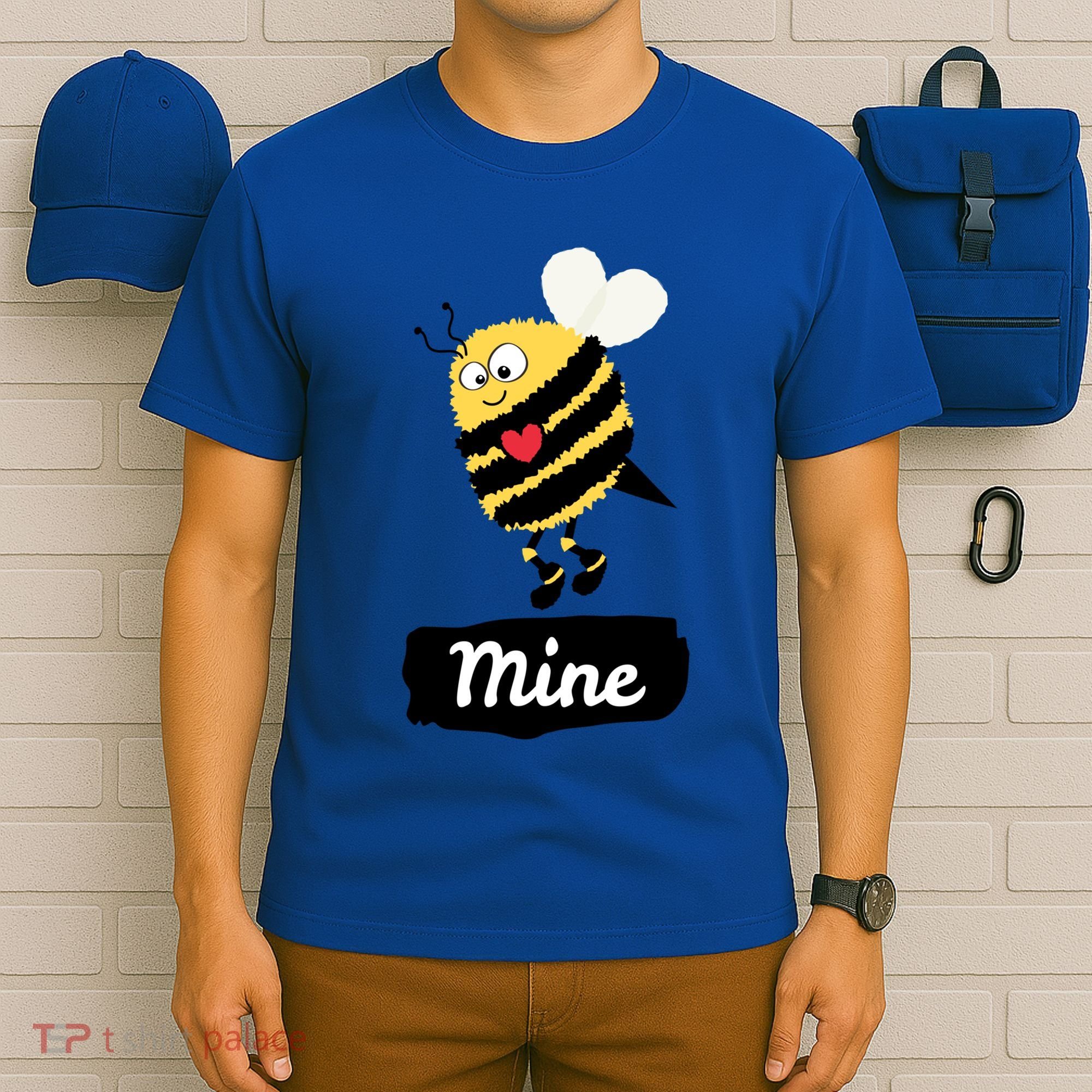Be Mine Cute Funny Bee Bumblebee Honeybee Valentine's Day Gift T-Shirt