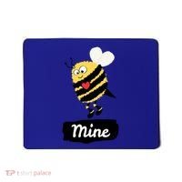 Be Mine Cute Funny Bee Bumblebee Honeybee Valentine's Day Gift Mousepad thumb 0