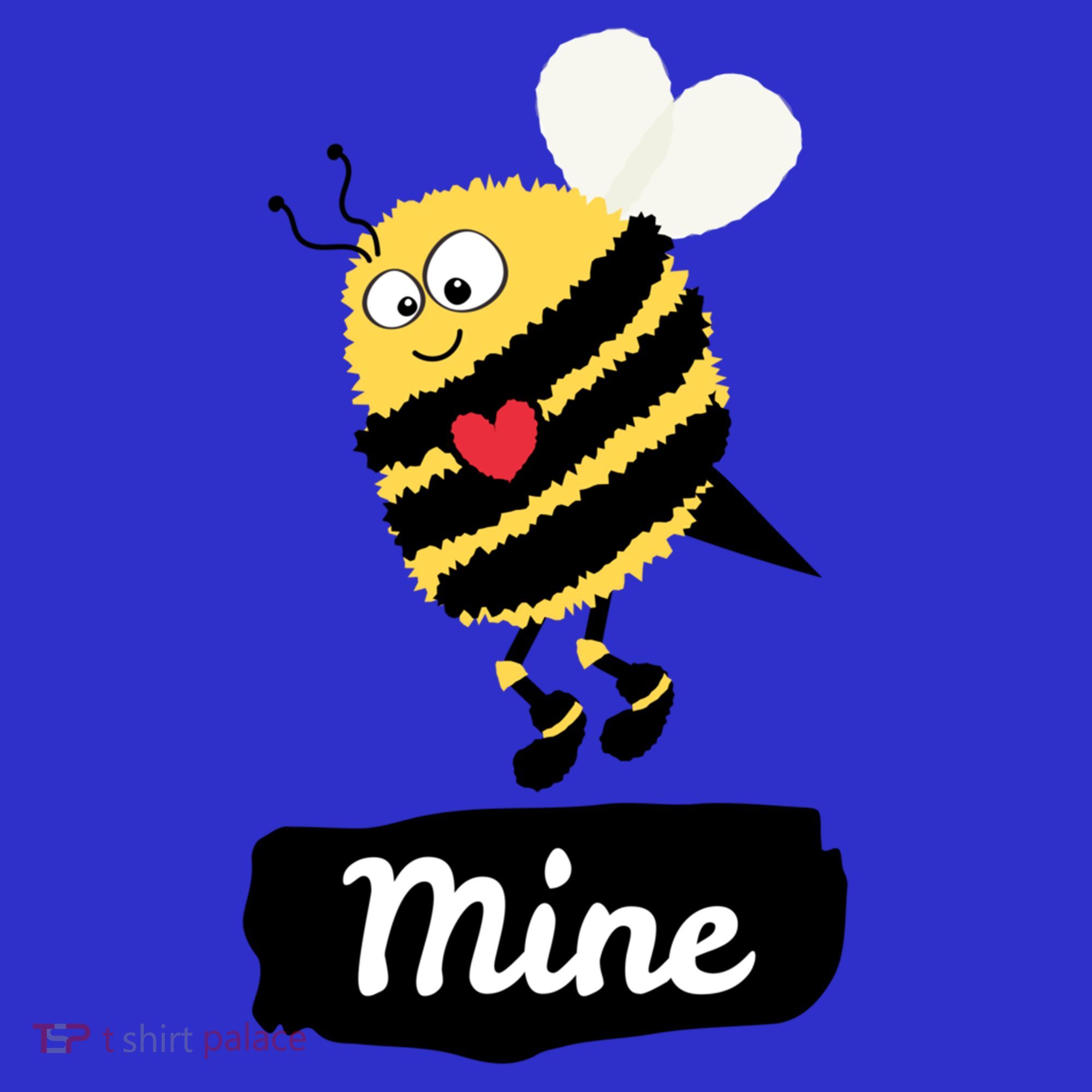 Be Mine Cute Funny Bee Bumblebee Honeybee Valentine's Day Gift Mousepad
