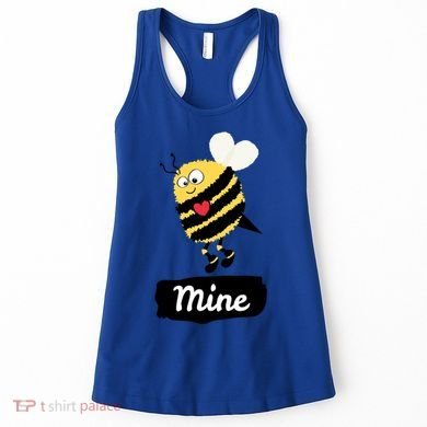 Be Mine Cute Funny Bee Bumblebee Honeybee Valentine's Day Gift Women's Tank Top