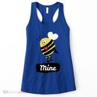 Be Mine Cute Funny Bee Bumblebee Honeybee Valentine's Day Gift Women's Tank Top thumb 0