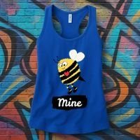 Be Mine Cute Funny Bee Bumblebee Honeybee Valentine's Day Gift Women's Tank Top thumb 3