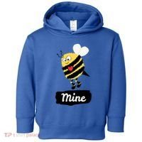 Be Mine Cute Funny Bee Bumblebee Honeybee Valentine's Day Gift Toddler Hoodie thumb 0