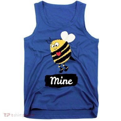 Be Mine Cute Funny Bee Bumblebee Honeybee Valentine's Day Gift Tank Top