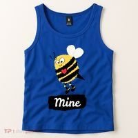 Be Mine Cute Funny Bee Bumblebee Honeybee Valentine's Day Gift Tank Top thumb 2