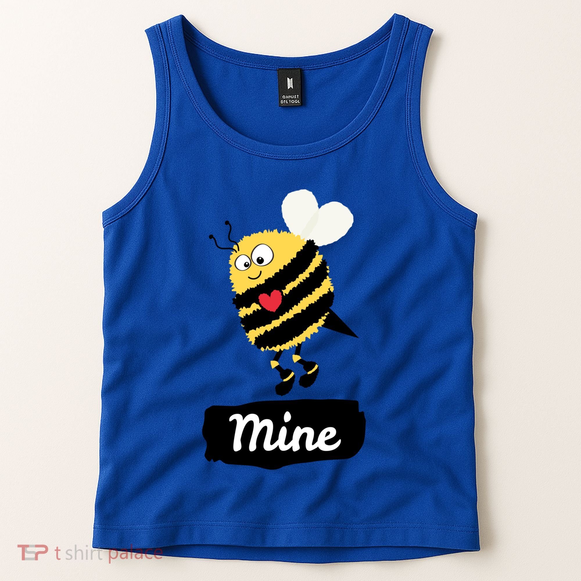 Be Mine Cute Funny Bee Bumblebee Honeybee Valentine's Day Gift Tank Top