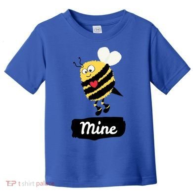Be Mine Cute Funny Bee Bumblebee Honeybee Valentine's Day Gift Toddler T-Shirt