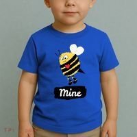 Be Mine Cute Funny Bee Bumblebee Honeybee Valentine's Day Gift Toddler T-Shirt thumb 2