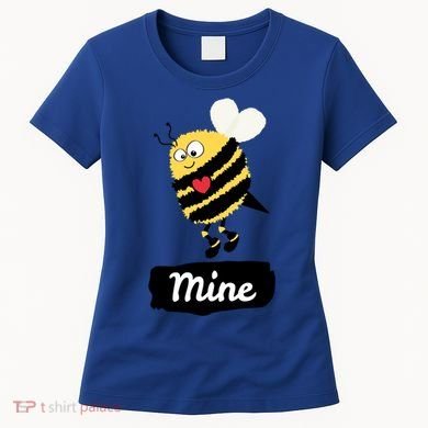 Be Mine Cute Funny Bee Bumblebee Honeybee Valentine's Day Gift Women's T-Shirt