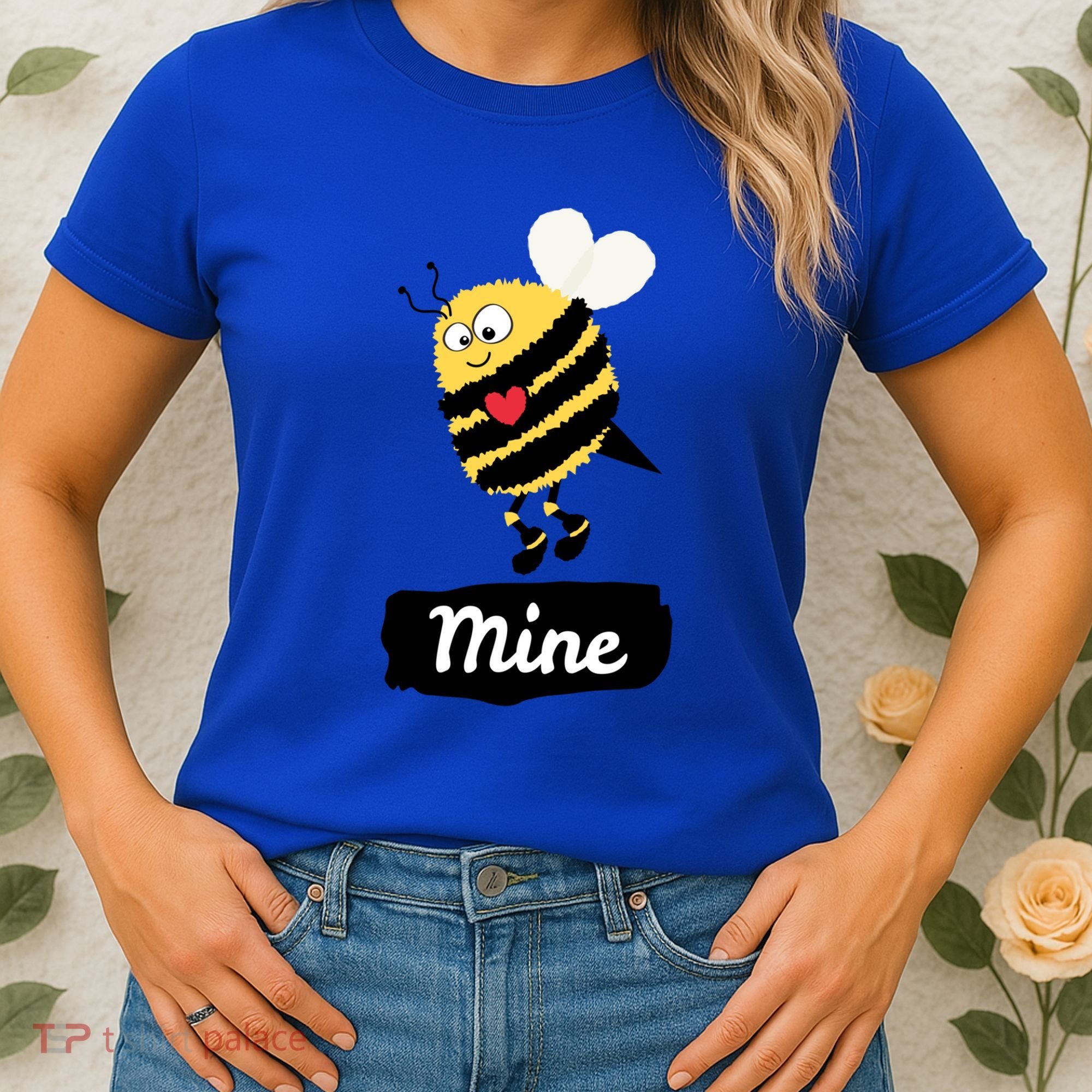 Be Mine Cute Funny Bee Bumblebee Honeybee Valentine's Day Gift Women's T-Shirt