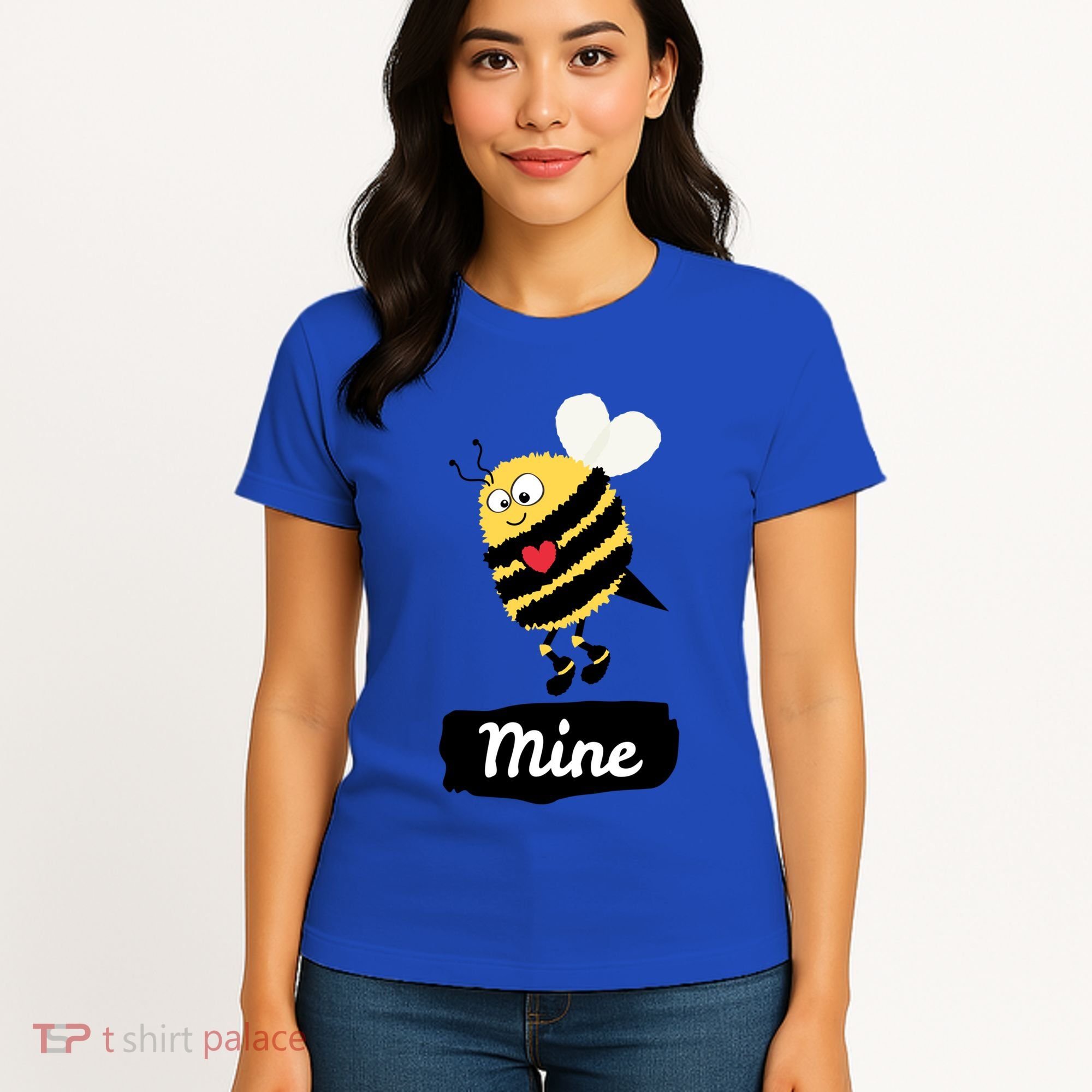Be Mine Cute Funny Bee Bumblebee Honeybee Valentine's Day Gift Women's T-Shirt