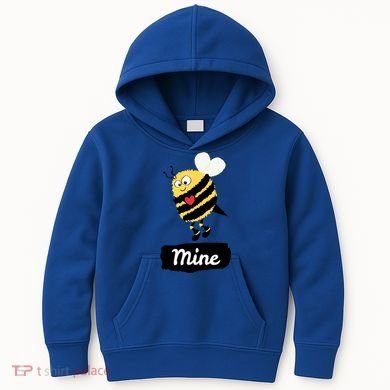 Be Mine Cute Funny Bee Bumblebee Honeybee Valentine's Day Gift Kids Hoodie