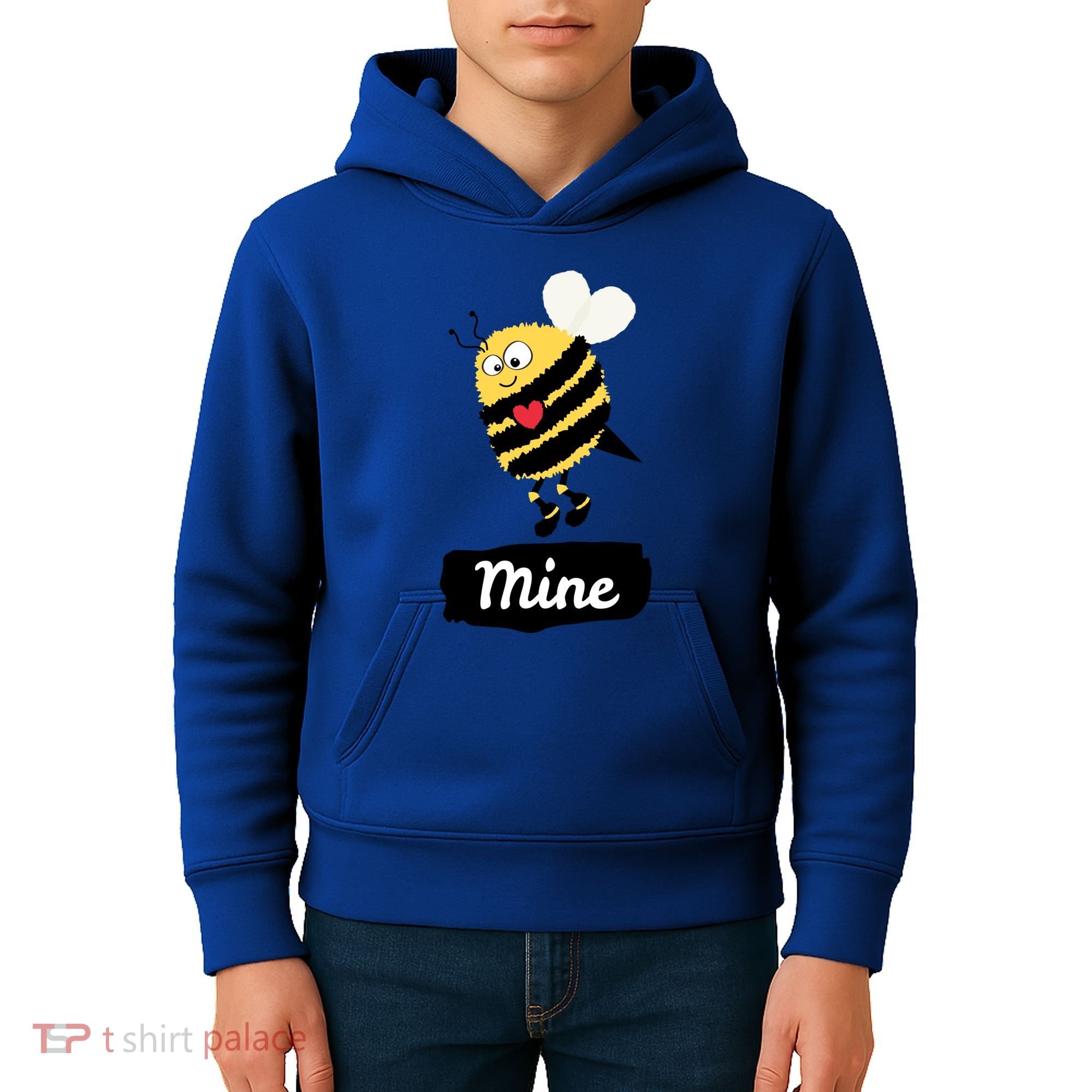 Be Mine Cute Funny Bee Bumblebee Honeybee Valentine's Day Gift Kids Hoodie