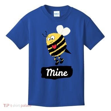 Be Mine Cute Funny Bee Bumblebee Honeybee Valentine's Day Gift Kids T-Shirt