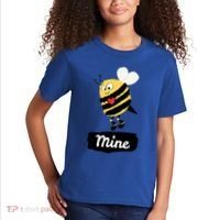 Be Mine Cute Funny Bee Bumblebee Honeybee Valentine's Day Gift Kids T-Shirt thumb 2