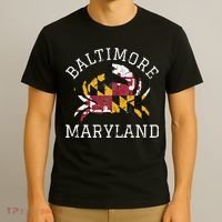 Baltimore Maryland Crab State Flag Home Travel Vintage T-Shirt thumb 3