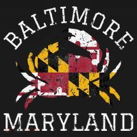 Baltimore Maryland Crab State Flag Home Travel Vintage T-Shirt thumb 7