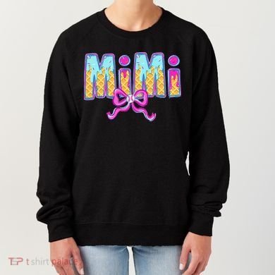 Baseball Mimi Coquette Bow Ice Cream Baseball Drip For Women's Sweatshirt