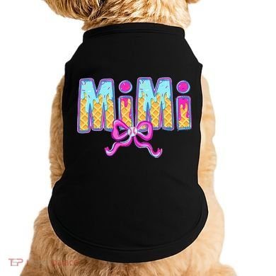 Baseball Mimi Coquette Bow Ice Cream Baseball Drip For Doggie Tank