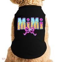 Baseball Mimi Coquette Bow Ice Cream Baseball Drip For Doggie Tank thumb 0
