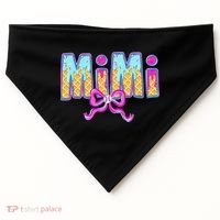 Baseball Mimi Coquette Bow Ice Cream Baseball Drip For USA-Made Doggie Bandana thumb 0