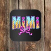 Baseball Mimi Coquette Bow Ice Cream Baseball Drip For Coaster thumb 0