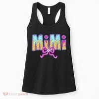 Baseball Mimi Coquette Bow Ice Cream Baseball Drip For Women's Tank Top thumb 0