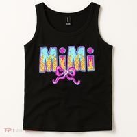 Baseball Mimi Coquette Bow Ice Cream Baseball Drip For Tank Top thumb 2
