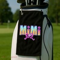 Baseball Mimi Coquette Bow Ice Cream Baseball Drip For Golf Towel thumb 2