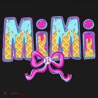Baseball Mimi Coquette Bow Ice Cream Baseball Drip For Women's Long Sleeve Shirt thumb 2