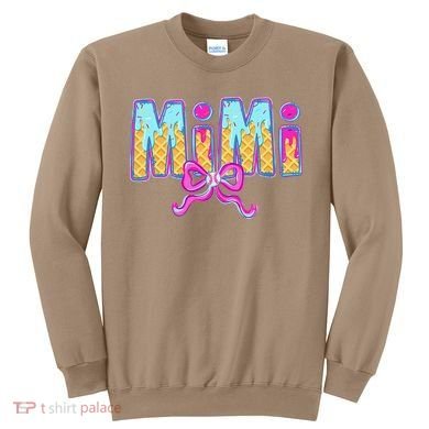 Baseball Mimi Coquette Bow Ice Cream Baseball Drip For Sweatshirt