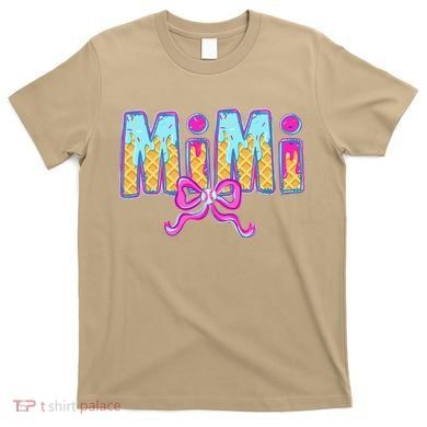Baseball Mimi Coquette Bow Ice Cream Baseball Drip For T-Shirt