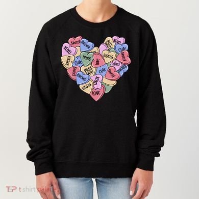 Be Mine Candy Heart Valentine Gift For Valentine Day Women's Sweatshirt