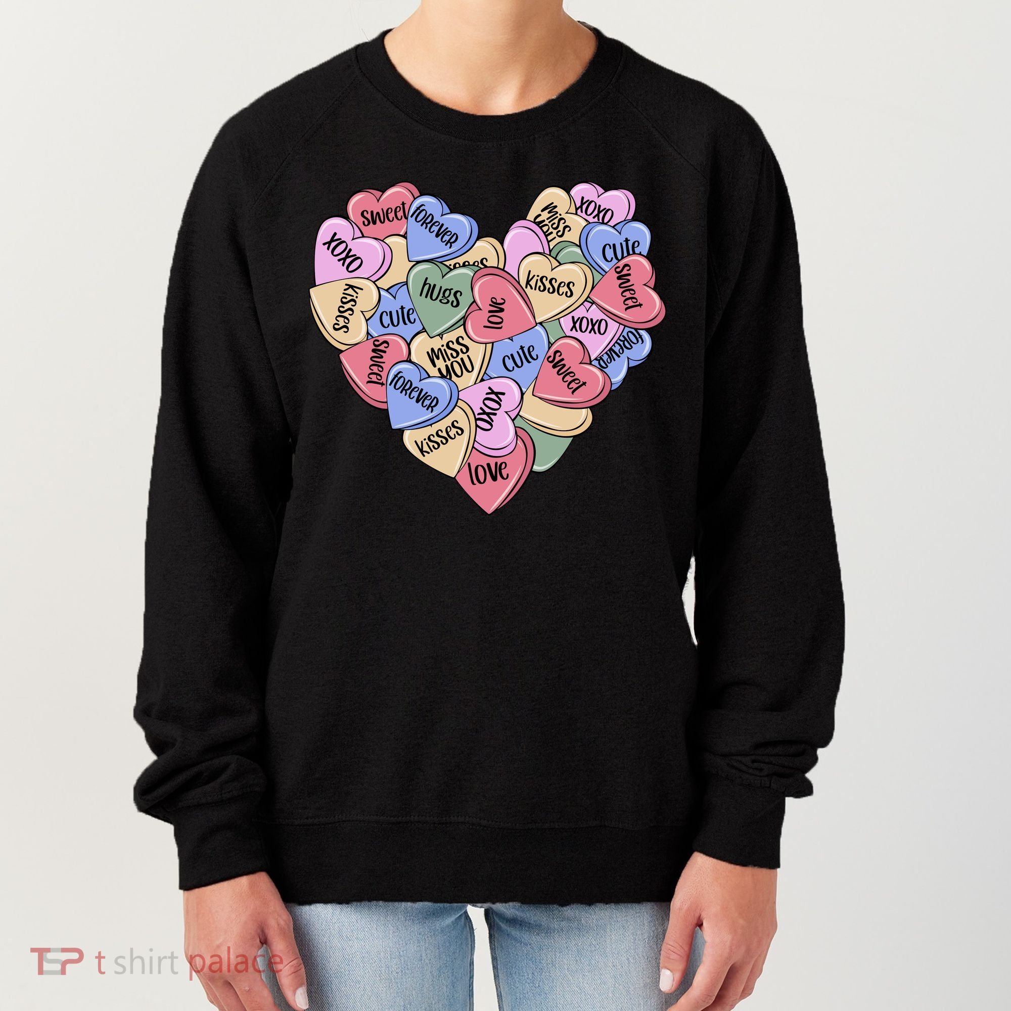 Be Mine Candy Heart Valentine Gift For Valentine Day Women's Sweatshirt