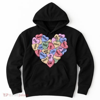 Be Mine Candy Heart Valentine Gift For Valentine Day Hoodie