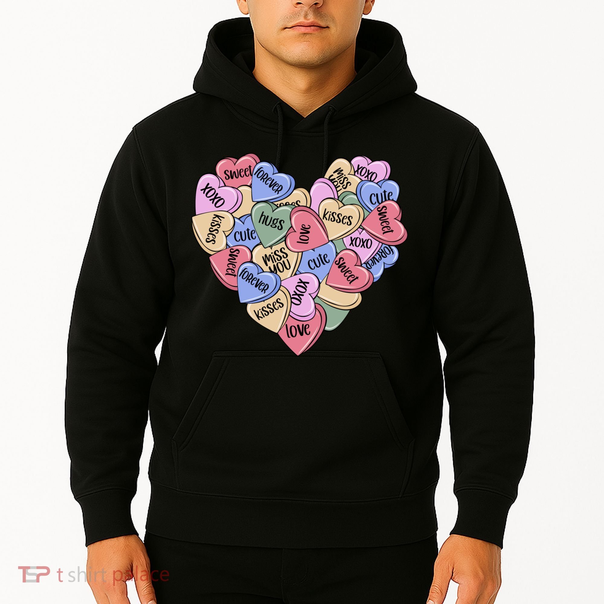 Be Mine Candy Heart Valentine Gift For Valentine Day Hoodie