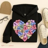 Be Mine Candy Heart Valentine Gift For Valentine Day Hoodie thumb 4