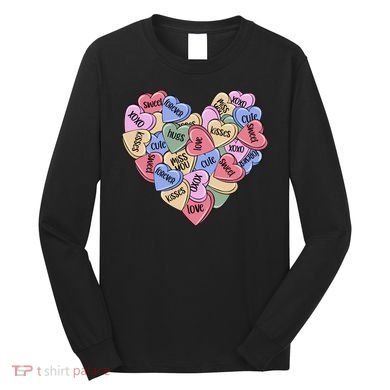 Be Mine Candy Heart Valentine Gift For Valentine Day Long Sleeve Shirt