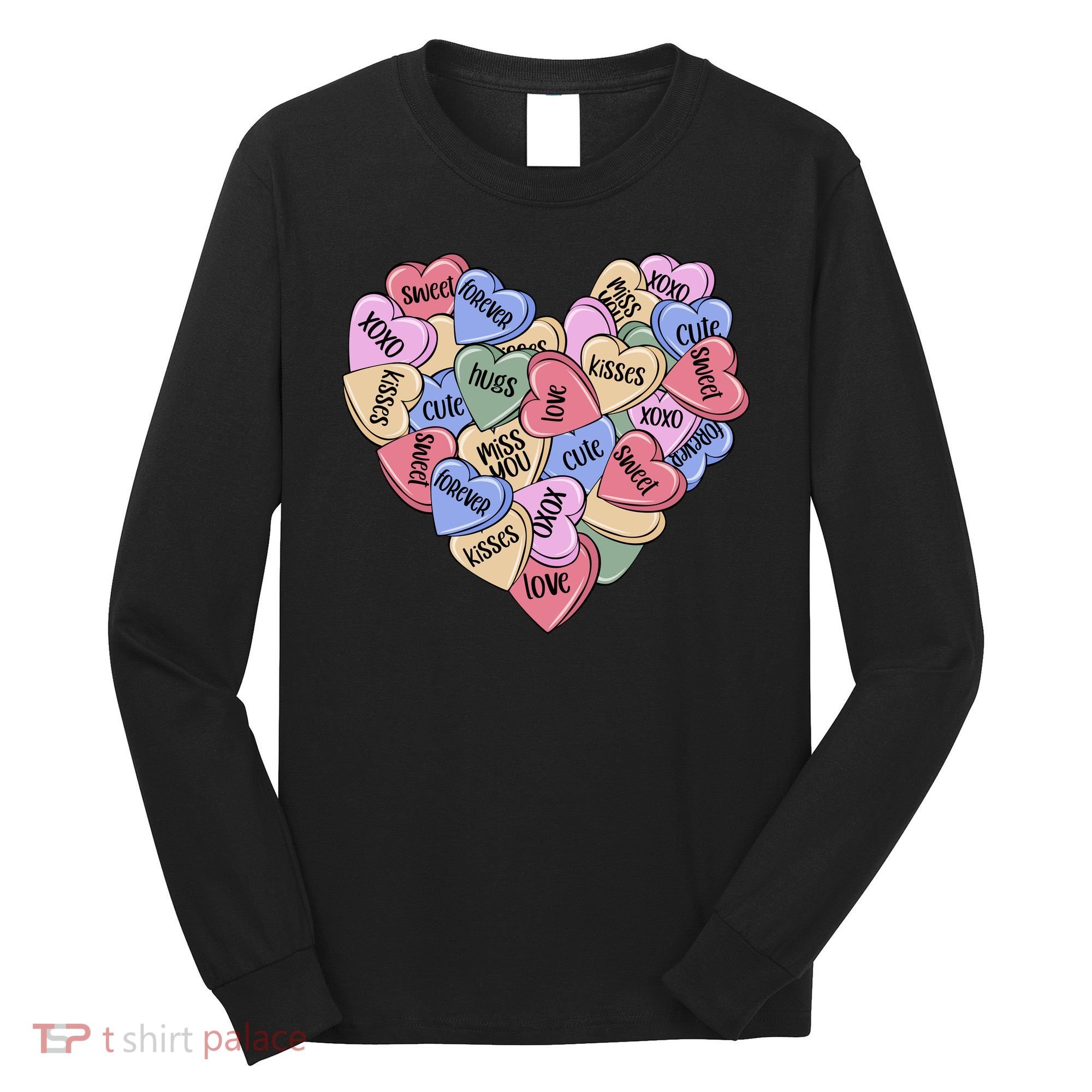 Be Mine Candy Heart Valentine Gift For Valentine Day Long Sleeve Shirt