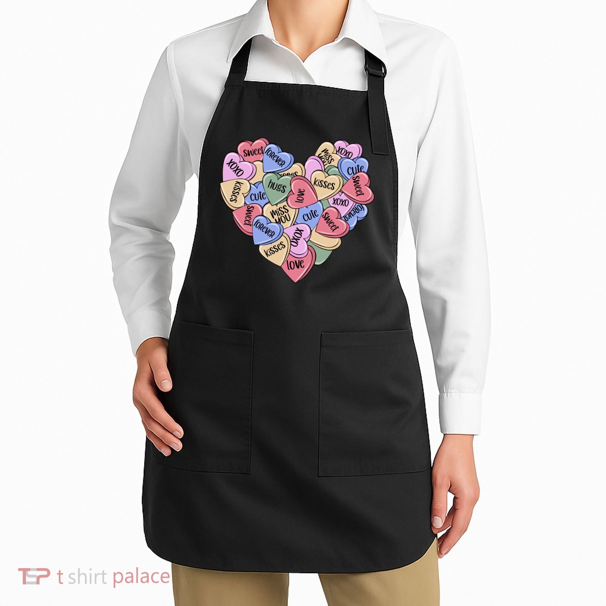 Be Mine Candy Heart Valentine Gift For Valentine Day Apron