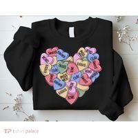 Be Mine Candy Heart Valentine Gift For Valentine Day Sweatshirt thumb 2