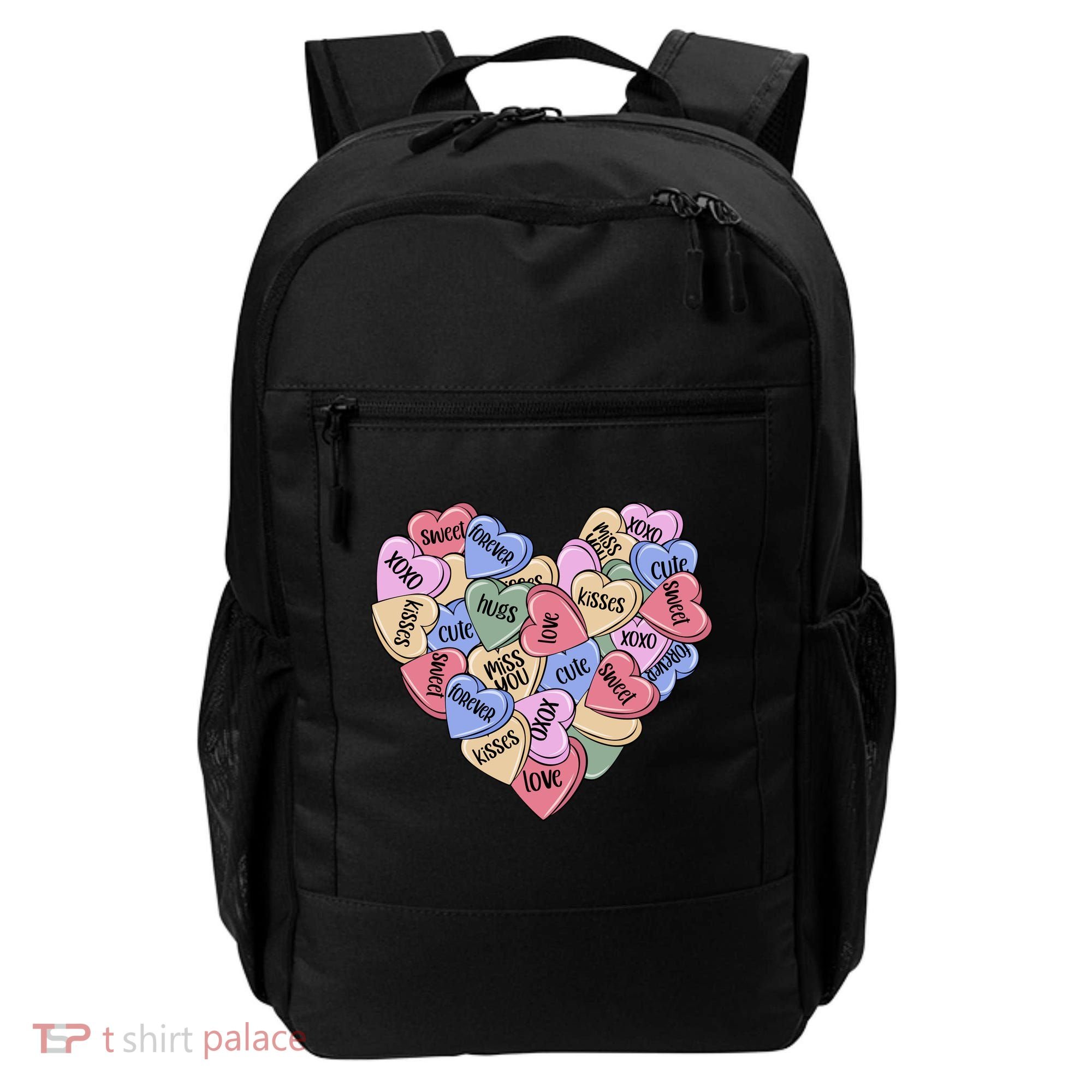 Be Mine Candy Heart Valentine Gift For Valentine Day Backpack
