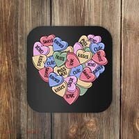 Be Mine Candy Heart Valentine Gift For Valentine Day Coaster thumb 0