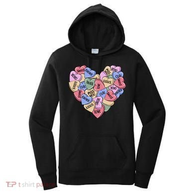 Be Mine Candy Heart Valentine Gift For Valentine Day Women's Hoodie