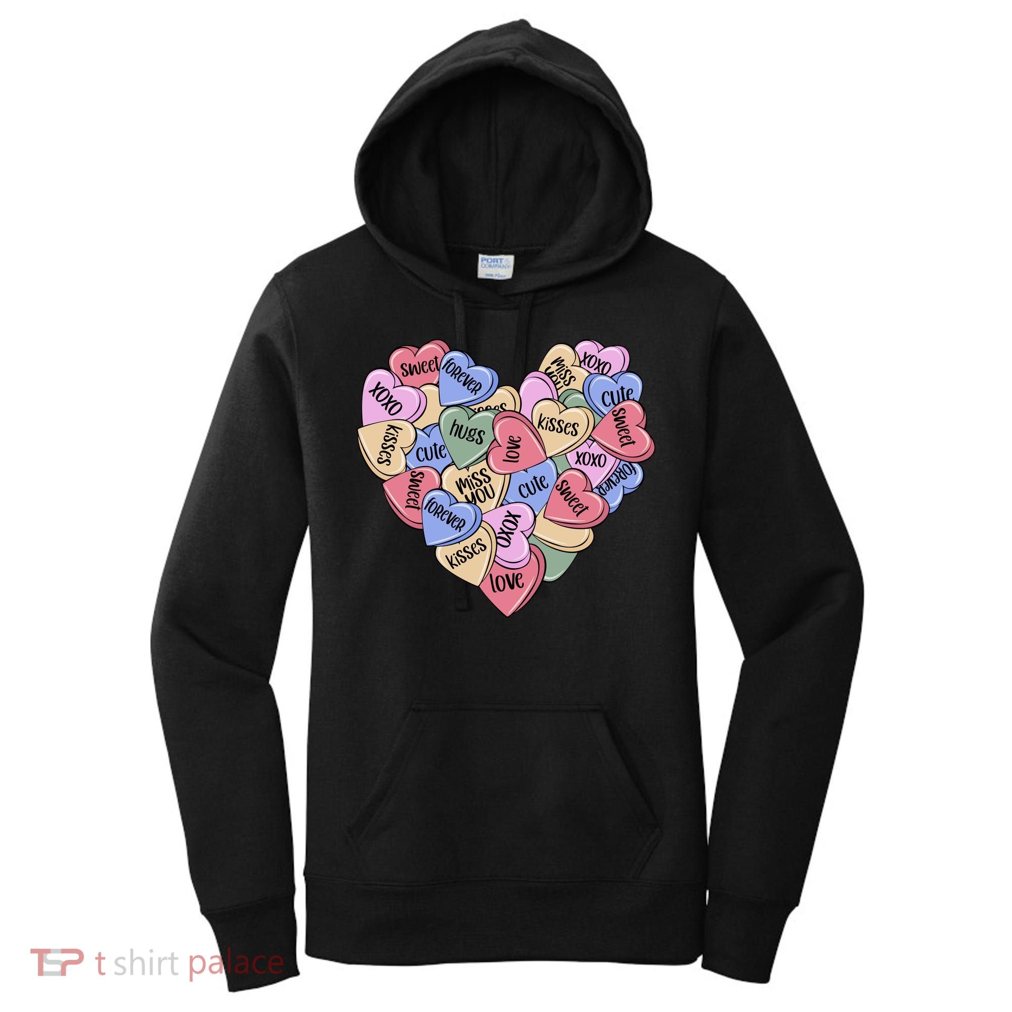 Be Mine Candy Heart Valentine Gift For Valentine Day Women's Hoodie