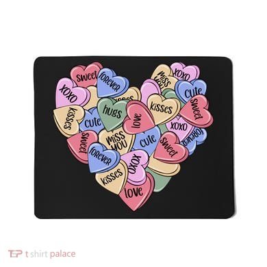 Be Mine Candy Heart Valentine Gift For Valentine Day Mousepad