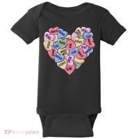 Be Mine Candy Heart Valentine Gift For Valentine Day Baby Bodysuit thumb 0