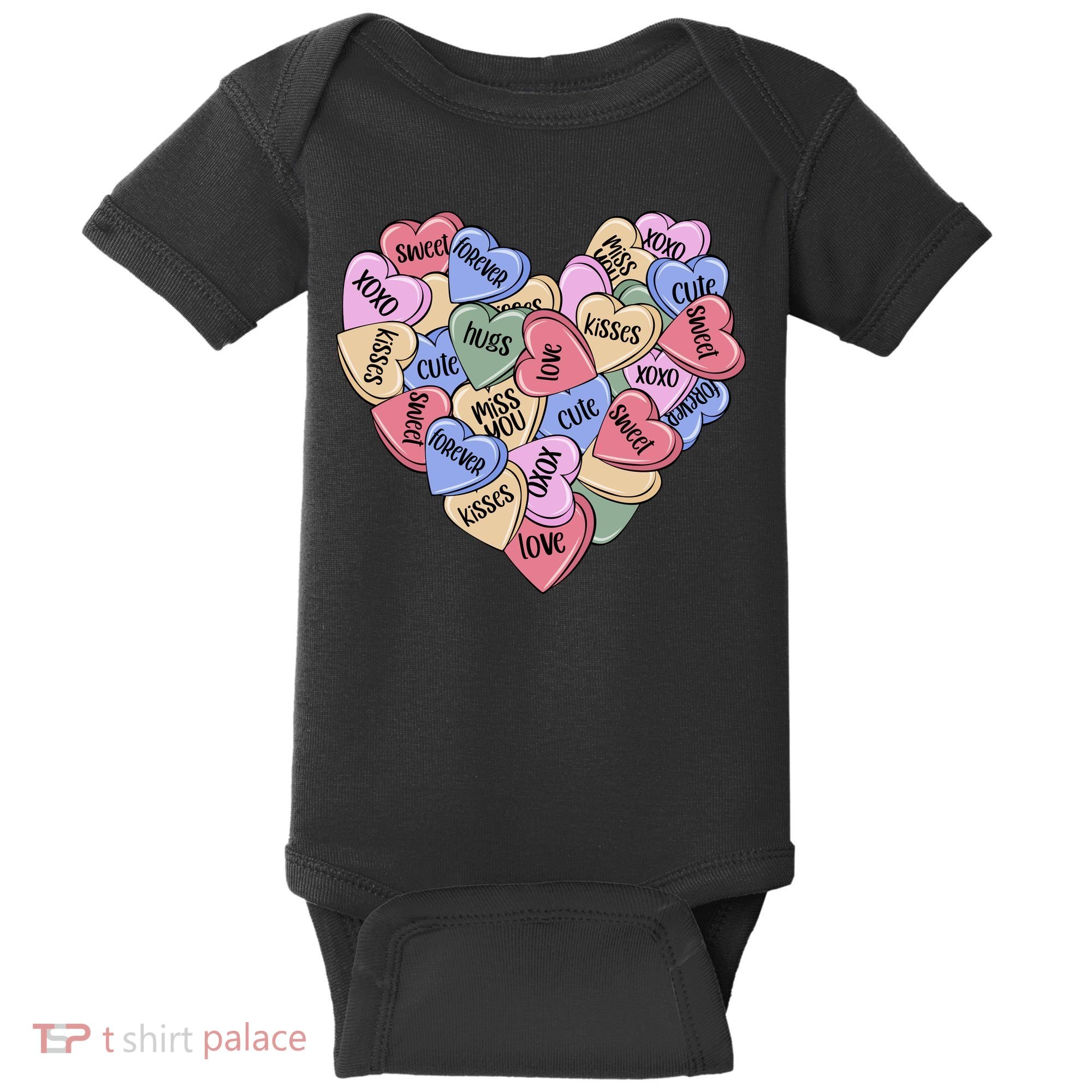 Be Mine Candy Heart Valentine Gift For Valentine Day Baby Bodysuit