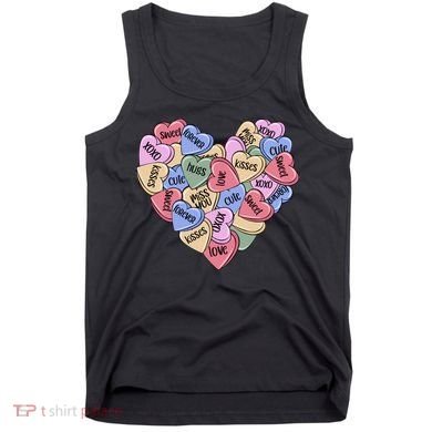 Be Mine Candy Heart Valentine Gift For Valentine Day Tank Top