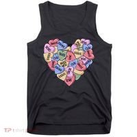 Be Mine Candy Heart Valentine Gift For Valentine Day Tank Top thumb 0